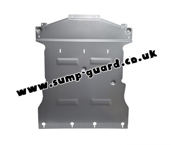 Aluminum sump guard for the protection of the engine and the gearbox for Skoda Enyaq
