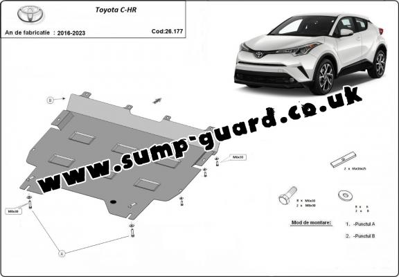 Steel sump guard for Toyota C-HR Steel sump guard for Toyota C-HR