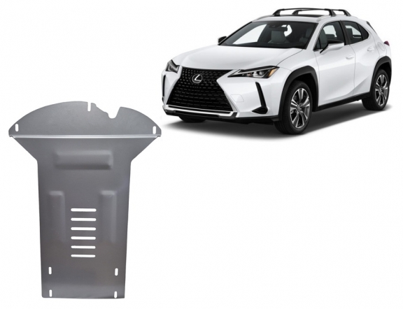 Aluminum catalytic converter guard/cat lock for Lexus UX
