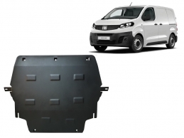 Steel sump guard for Fiat Scudo