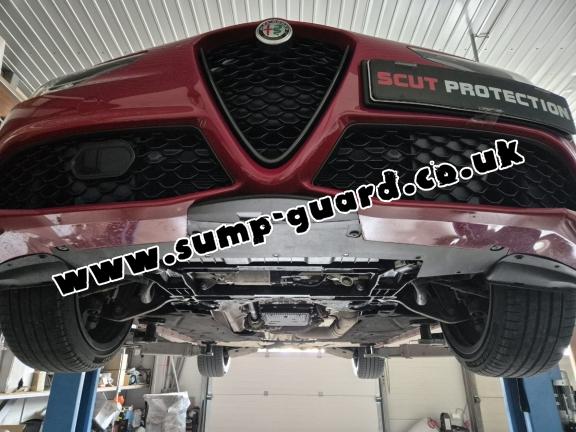 Steel sump guard for Alfa Romeo Giulia