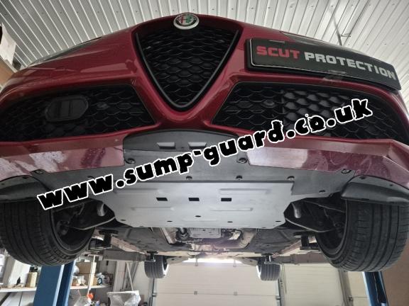 Steel sump guard for Alfa Romeo Giulia