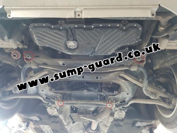 Steel sump guard for Audi A8