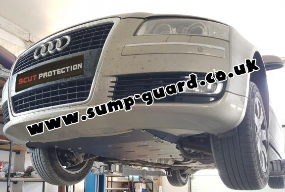 Steel sump guard for Audi A8