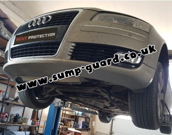 Steel sump guard for Audi A8