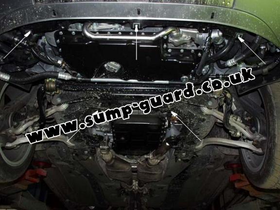 Steel sump guard for Audi Allroad A6
