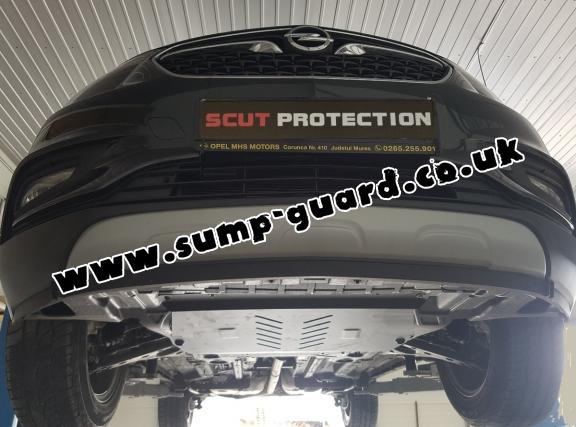 Steel sump guard for the protection of the engine and the gearbox for Chevrolet Trax