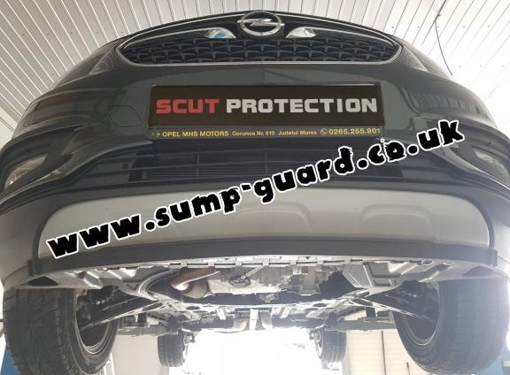 Steel sump guard for the protection of the engine and the gearbox for Chevrolet Trax