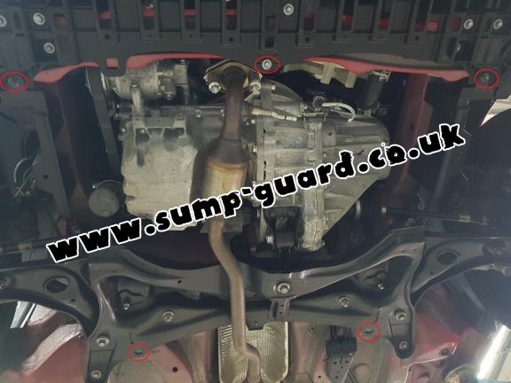 Steel sump guard for Citroen C1