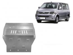 Galvanized steel sump guard for Volkswagen Transporter T5 Caravelle