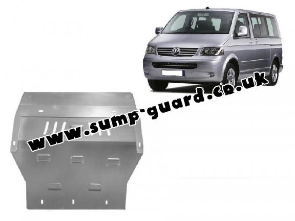 Galvanized steel sump guard for Volkswagen Transporter T5 Caravelle