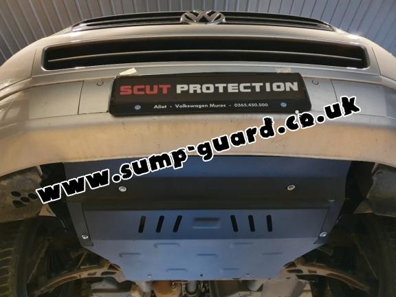 Galvanized steel sump guard for Volkswagen Transporter T6 Caravelle