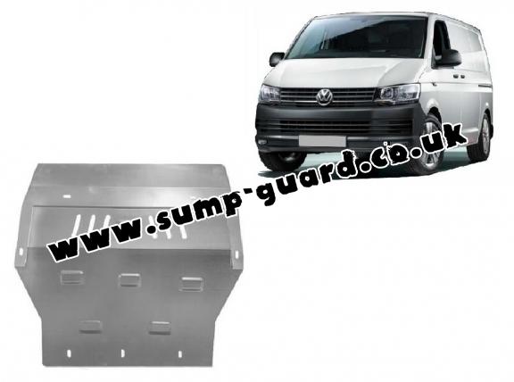 Galvanized steel sump guard for Volkswagen Transporter T6 Caravelle