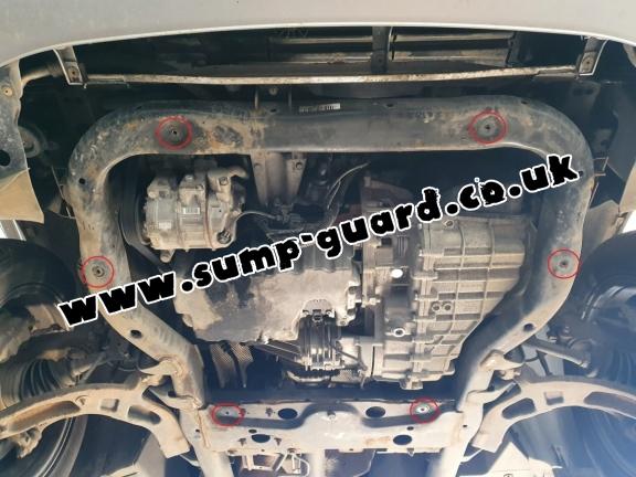 Galvanized steel sump guard for Volkswagen Transporter T6.1 Caravelle