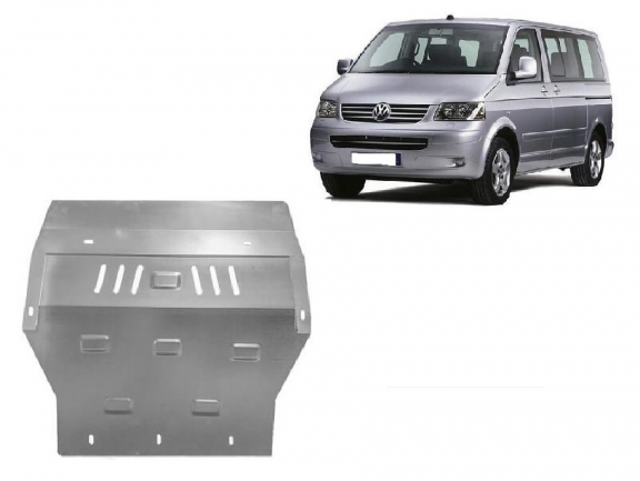 Galvanized steel sump guard for Volkswagen Transporter T5 Caravelle