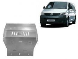 Galvanized steel sump guard for Volkswagen Transporter T6
