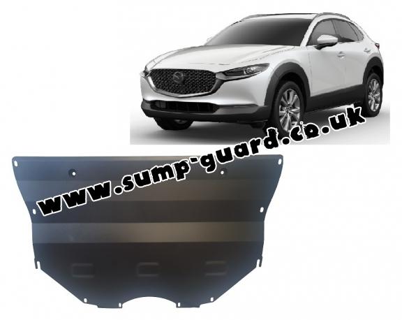 Steel sump guard for Mazda CX-30