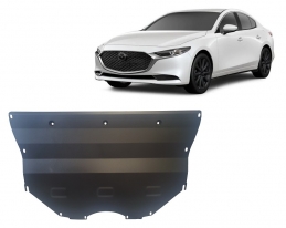 Steel sump guard for Mazda 3