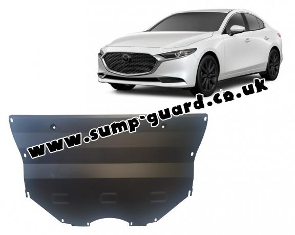 Steel sump guard for Mazda 3
