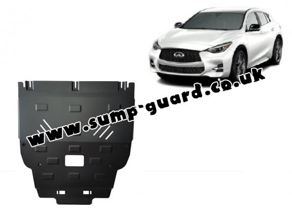Steel sump guard for Infiniti Q30