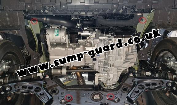 Aluminum sump guard for BAIC Beijing X75