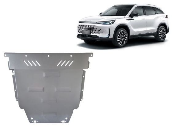 Aluminum sump guard for BAIC Beijing X75