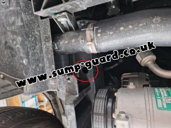 Aluminum sump guard for BAIC Beijing X75