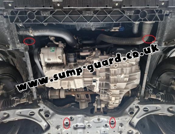 Aluminum sump guard for BAIC Beijing X75