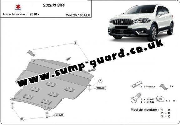 Aluminum sump guard for Suzuki SX4 