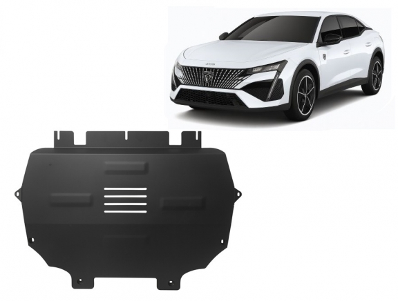 Steel sump guard for Peugeot 408