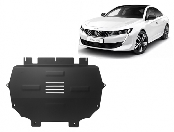 Steel sump guard for Peugeot 508