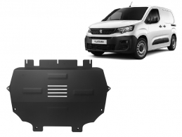 Steel sump guard for Peugeot Partner