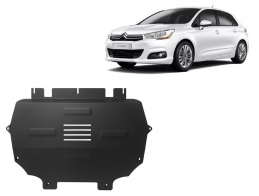 Steel sump guard for Citroen C4