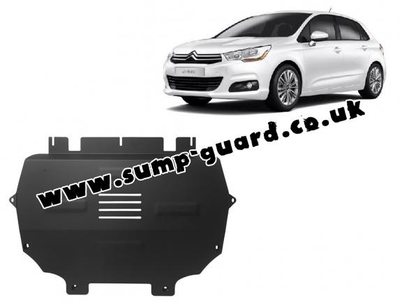 Steel sump guard for Citroen C4