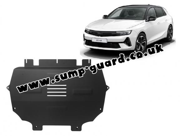 Steel sump guard for Vauxhall Astra L
