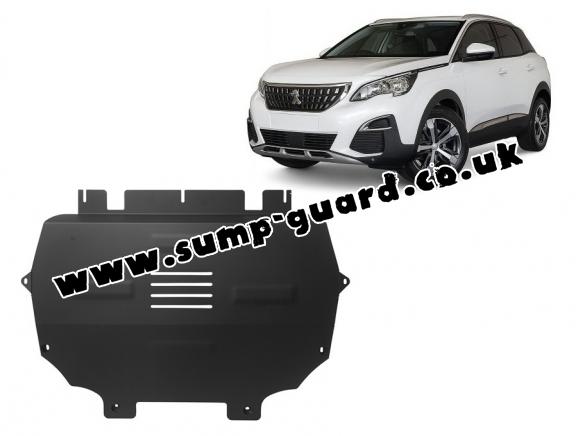 Steel sump guard for the protection of the engine and the gearbox for Peugeot 3008