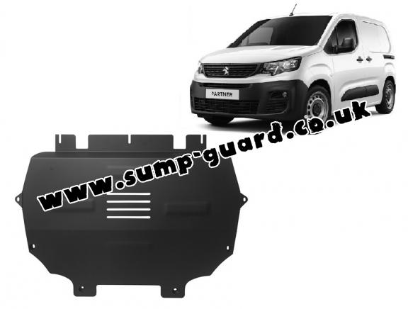 Steel sump guard for Peugeot Partner