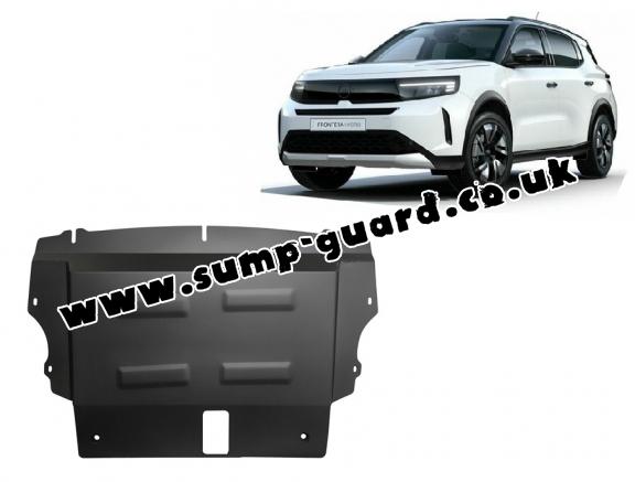 Steel sump guard for Vauxhall Frontera