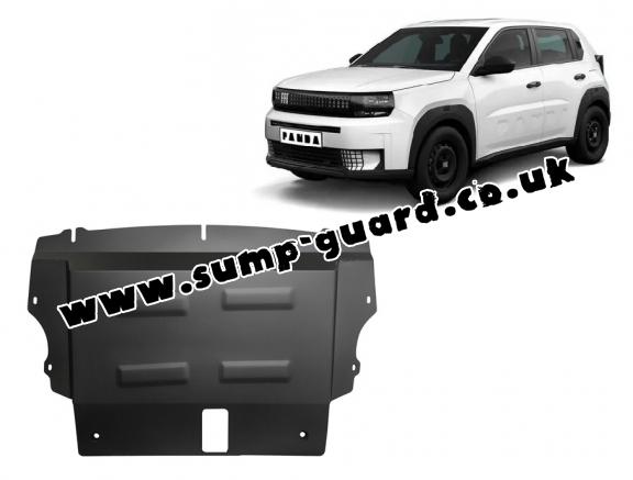 Steel sump guard for Fiat Grande Panda