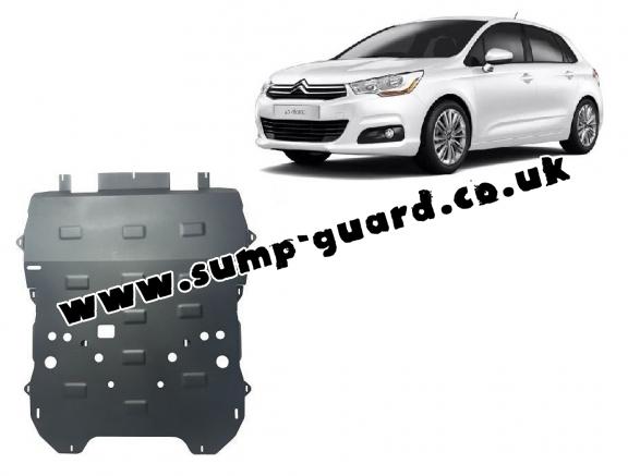 Steel sump guard for Citroen c4