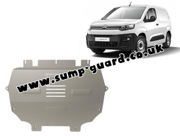 Aluminium  sump guard for Citroen Berlingo