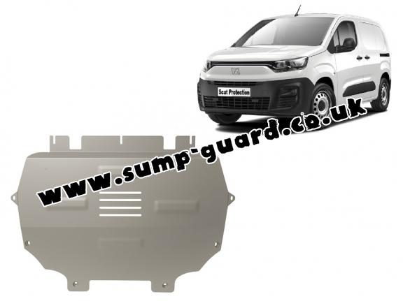 Aluminium  sump guard for Fiat Doblo