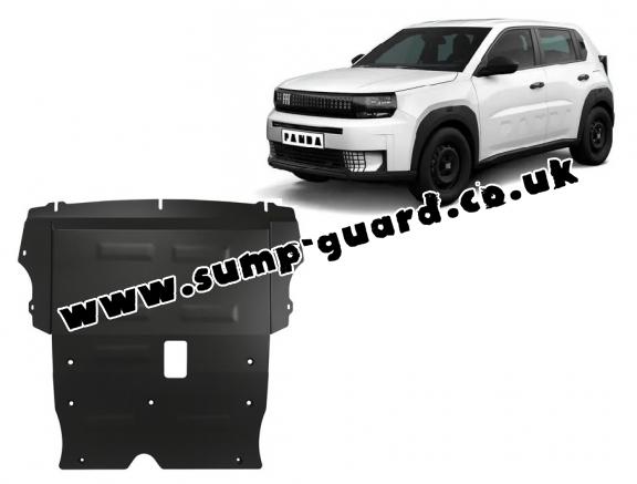 Steel sump guard for Fiat Grande Panda