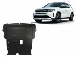 Steel sump guard for Vauxhall Frontera