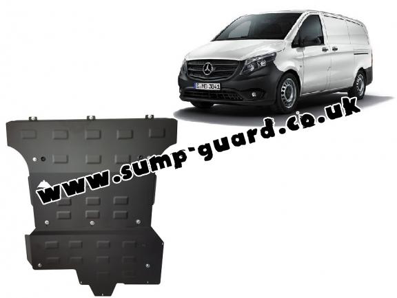 Steel sump guard for Mercedes Vito W447, 2.2 D, 4x4