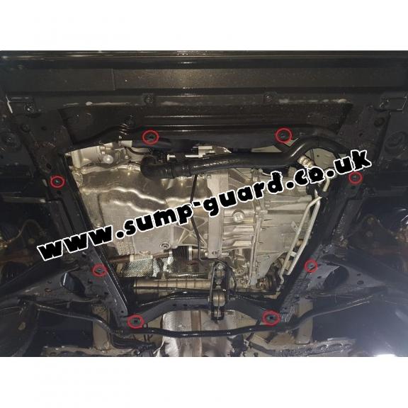 Aluminum sump guard for Renault Express