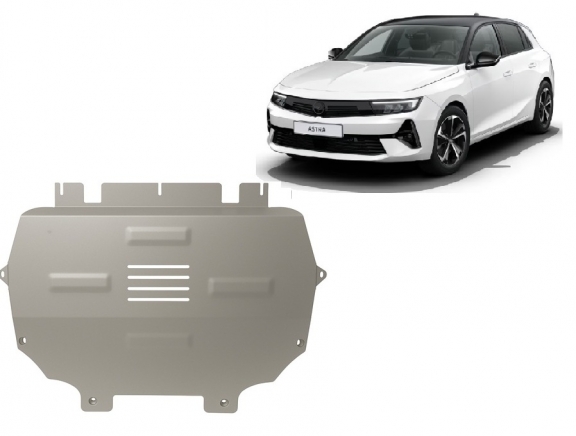 Aluminium sump guard for Vauxhall Astra L
