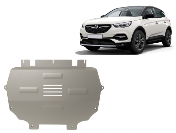 Aluminium sump guard for Vauxhall Grandland X