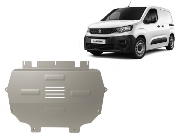 Aluminium  sump guard for Peugeot Partner
