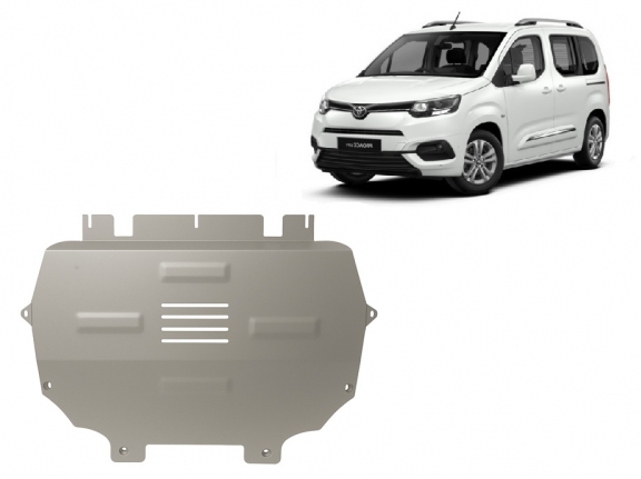 Aluminium  sump guard for Toyota Proace City Verso